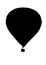 Hot air ballon silhouette