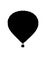 Hot air ballon silhouette 2