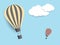 Hot air ballons in the sky EPS10