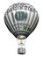 Hot air balloon with 100 dollar banknote