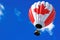 Hot Air Balloon as Canada Flag