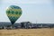 Hot air balloon at the aviation rally, Stanesti aerodrome, Gorj, Romania