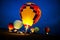 Hot Air Balloon Colors, Evening Night Glow Lights