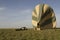 Hot air balloon crew, Serengeti, Tanzania