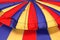 Hot air balloon fabric patterns with various colors and lines