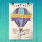 Hot air balloon festival. Festival poster or flyer template. Fla