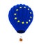 Hot Air Balloon with Flag of European Union