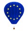 Hot Air Balloon with Flag of European Union