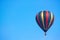 Hot air balloon flying