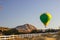 Hot Air Balloon Flying At Low Altitude