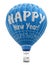 Hot Air Balloon with Happy New Year (clipping path included)