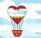 Hot Air balloon Heart shaped