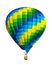 Hot air balloon isolated