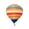 Hot air balloon isolated white