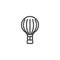 Hot air balloon line icon