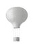 Hot air balloon made of white paper.isolated against white