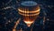 hot air balloon in night hot air balloons hot air balloon generative AI