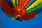 Hot air balloon overhead