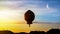 Hot Air Balloon Ride . Romance of the flight .