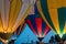 Hot Air Balloon Show with Crowd