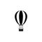 Hot air balloon solid icon, travel tourism