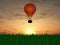 Hot air balloon sunset