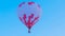 Hot air balloon takes off