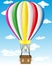 Hot air balloon vector illustration