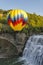 Hot Air Ballooning Over The Middle Falls At Letchworth State Par