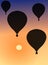 Hot air balloons