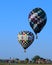 Hot Air Balloons Aloft in Blue Sky-Achievement