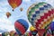 Hot Air Balloons Ascend Over Albuquerque