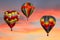 Hot Air Balloons Ascending at Sunrise