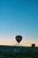 Hot air balloons. Cappadocia background photo. Travel to Turkey