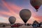 Hot air balloons of Cappadocia take off for another morning flight