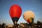 Hot air balloons exibition in Hungary.