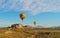 Hot air balloons Monte de Oro winery vineyards
