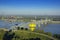 Hot Air Balloons Over Mississippi River