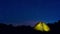 Hot air balloons over mountain landscape in Cappadocia