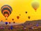 Hot air balloons panorama