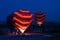 Hot Air Balloons are ready to fly in Cappadocia Turkey