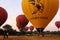 Hot-air balloons ready to take off, Bagan, Myanmar