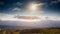 Hot air balloons in Umbria.Timelapse.4K.Time lapse.