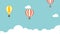 Hot Air Balloons Video Animation Motion Graphics Background Loop HD