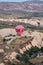 Hot Air Baloon over Cappadocia at sunrise.
