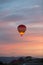 Hot Air Baloon over Cappadocia at sunrise.