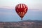 Hot Air Baloon over Cappadocia at sunrise.