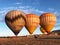 Hot Air Baloons Preparation to fly in Cappadocia Turkey