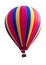 Hot air colorful balloon soar into the sky
