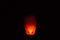 Hot air gas balloon inflating over in Diwali Festival